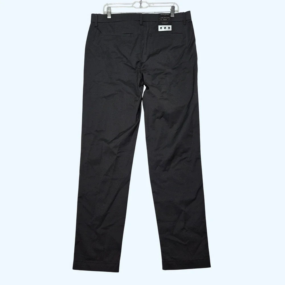 NEW Banana Republic Core Temp Chino Slim Fit Pants Flint Grey 35x34 (Fits 36x33)